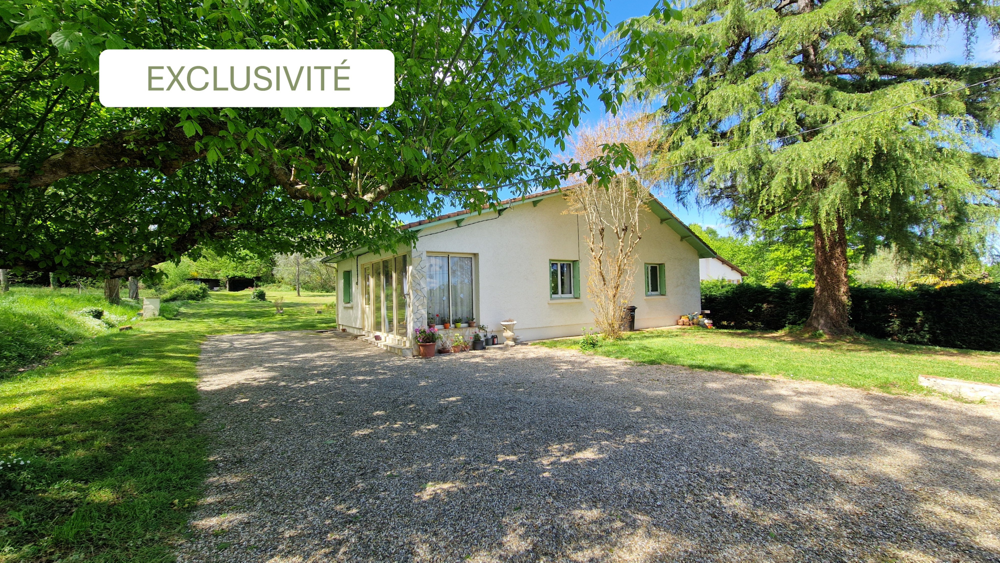 À 5 min de LANGON - Maison 4 chs + 1 bureau - Terrain 1 ha
